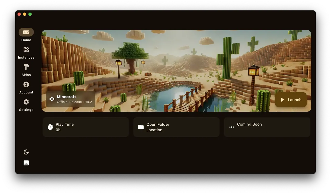 FlutterCraft Desert Dark